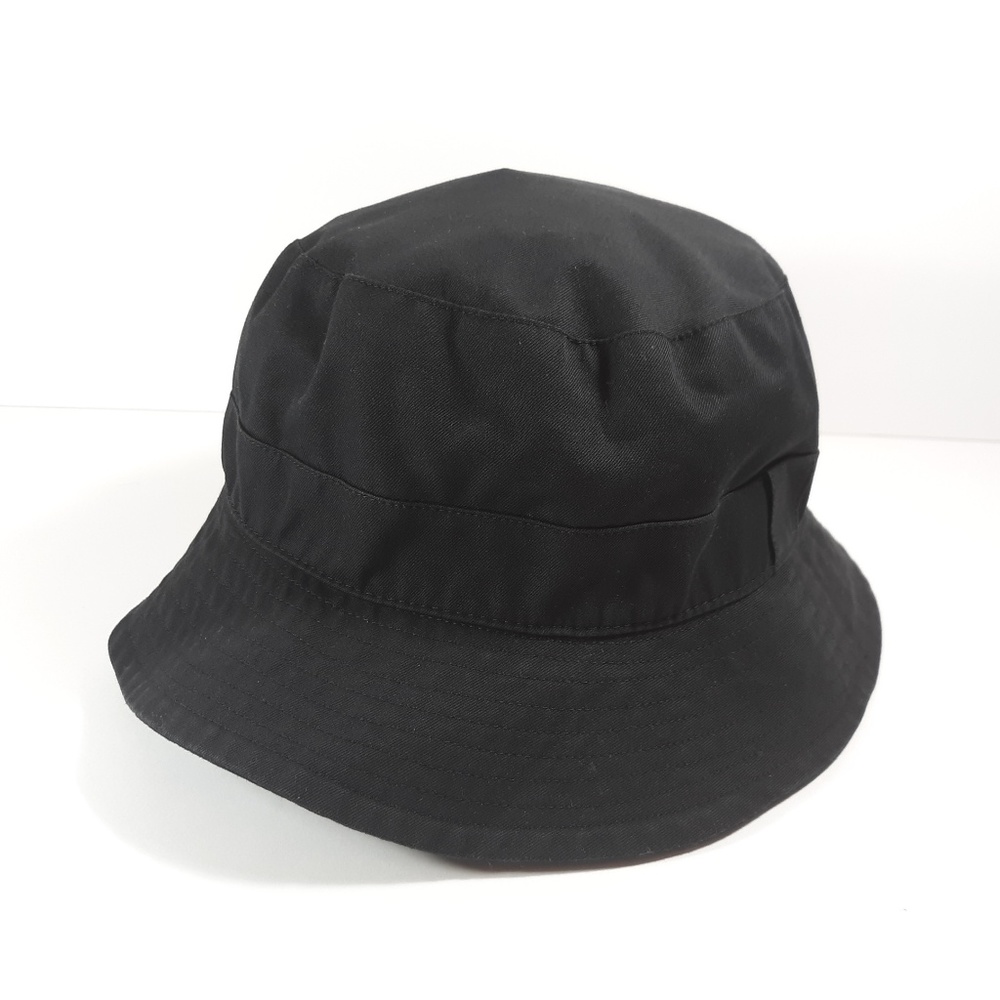 BURBERRY Black Cotton bucket hat Size L